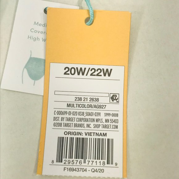 Kona Sol Women's Size 20W/22W Medium Coverage High Waist Bikini Swim Bottom New - Picture 7 of 10